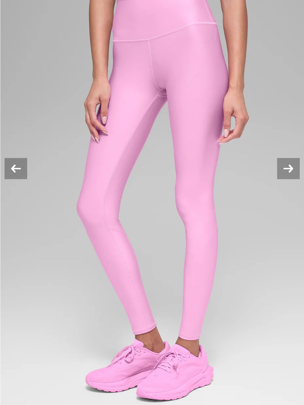 ALO Yoga High-Rise Leggings in Light Pink